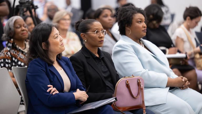 Women in a conference hall